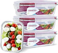 Kit com 15 Potes Herméticos de Vidro + 10 Copos Aruba de Brinde