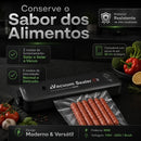 Seladora a Vácuo + 5 Potes Herméticos + 200 Sacos | Kit Conserva Completo
